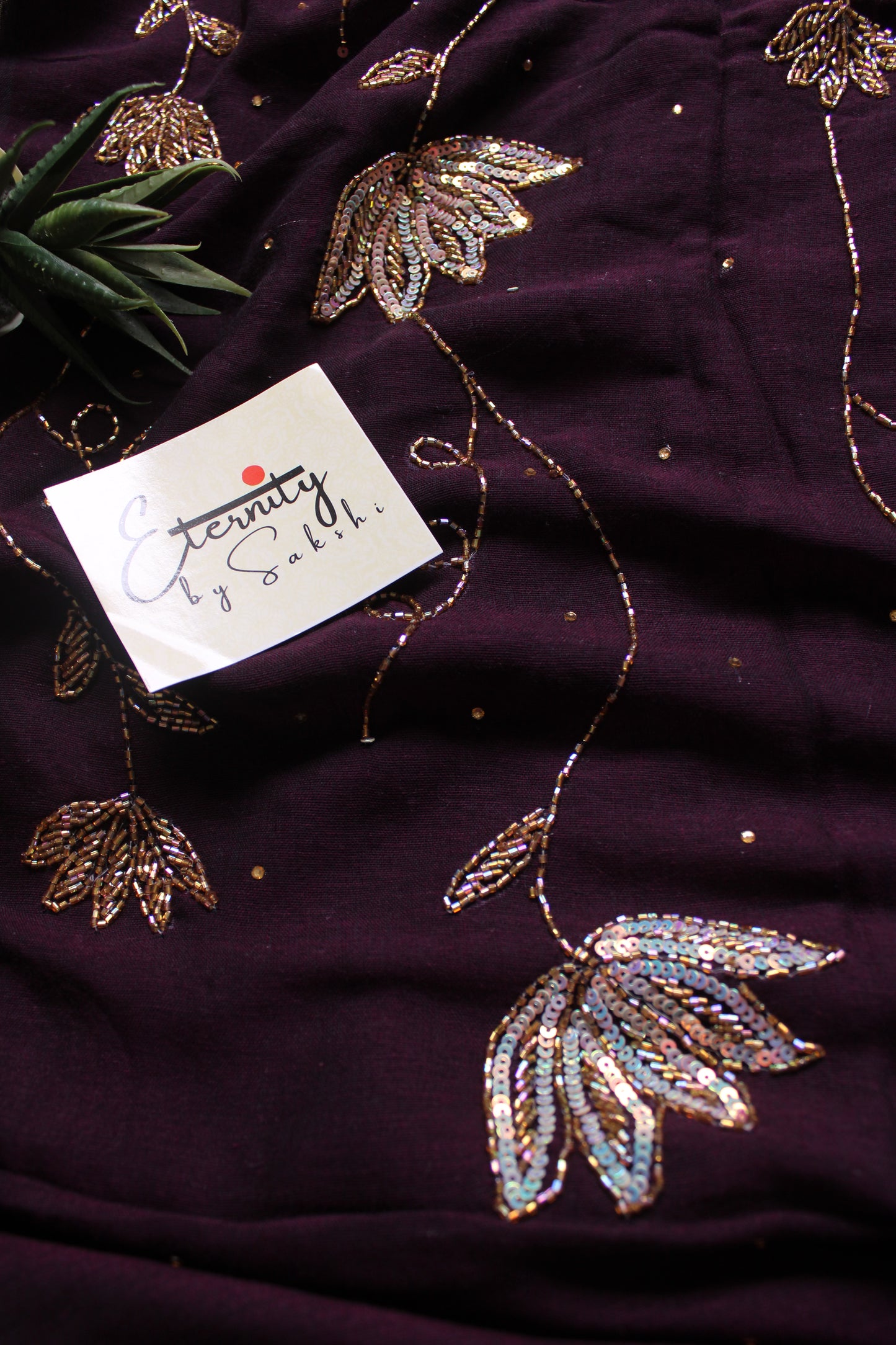 Coke Ratrani Handwork Saree