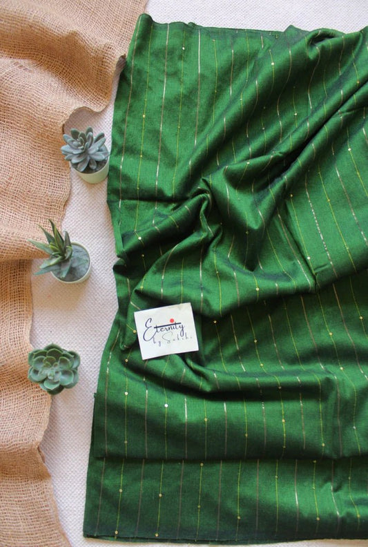 Green Galaxy Saree + Green Prasang Blouse Combo - Eternity by Sakshi
