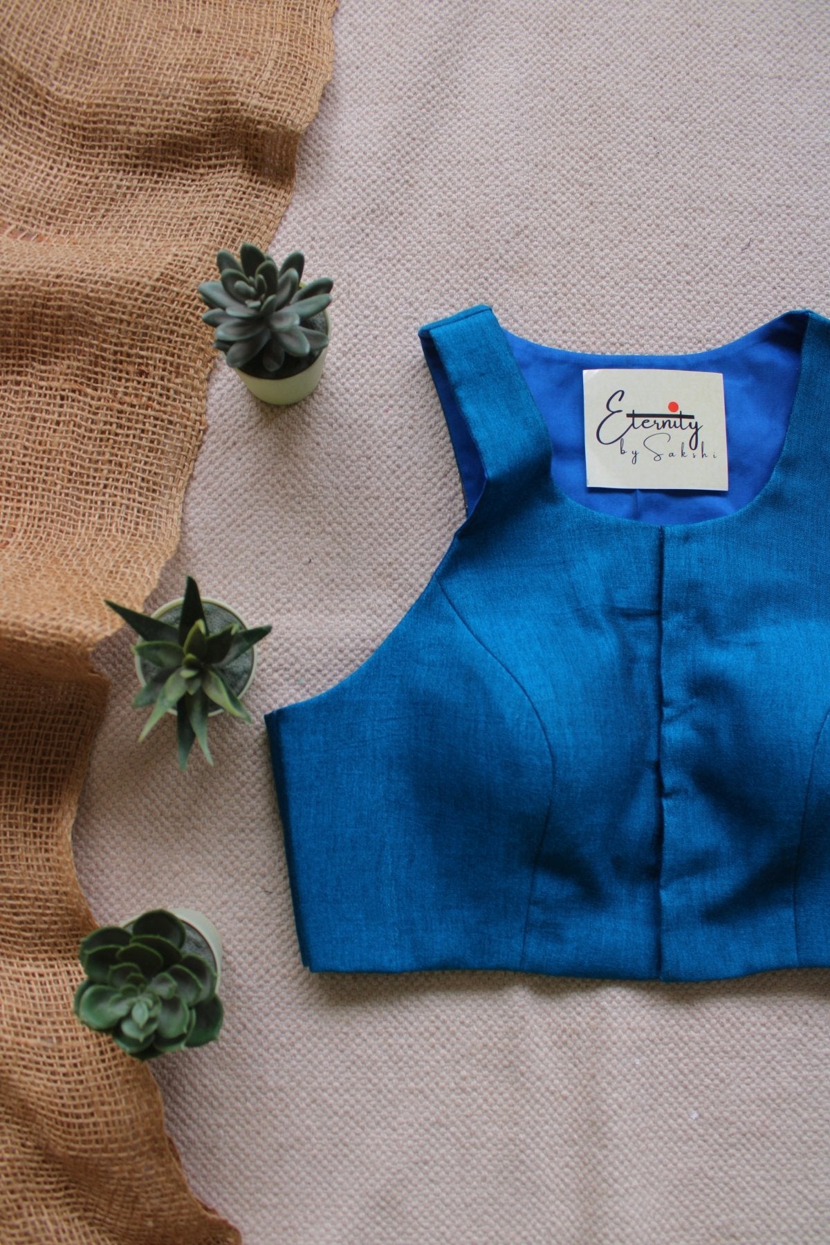 Gulmohar Indigo Nooriya Blouse - Eternity by Sakshi