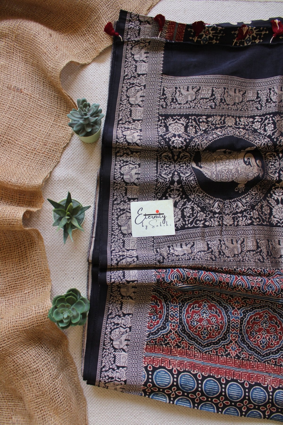 Retro Dola Silk Saree - Eternity by Sakshi