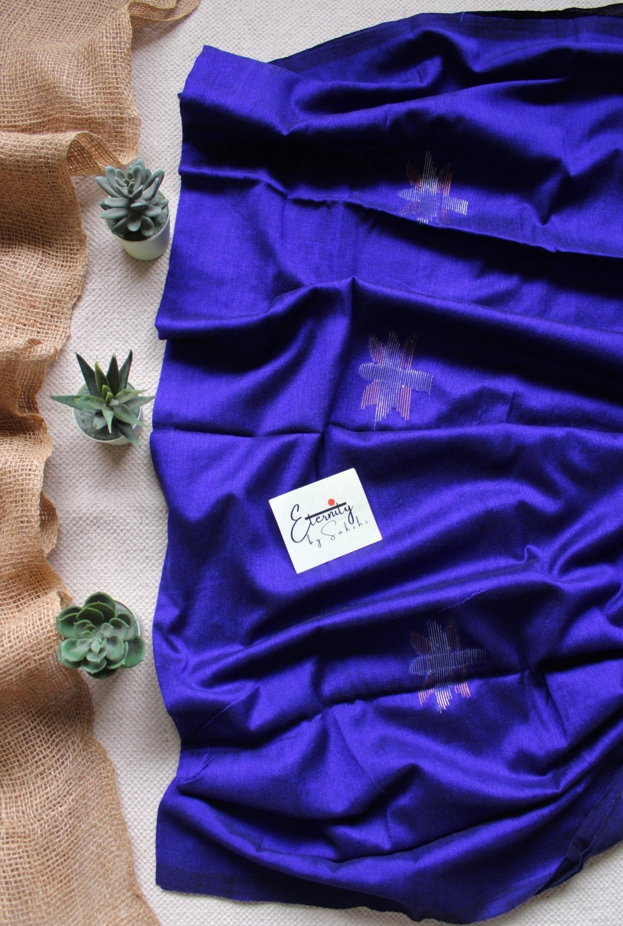 Blue Lotus Saree - Eternity by Sakshi