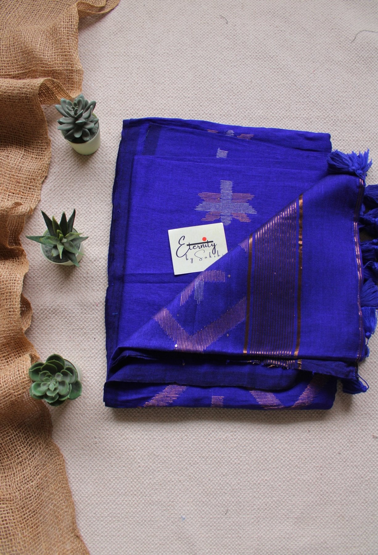 Blue Lotus Saree - Eternity by Sakshi