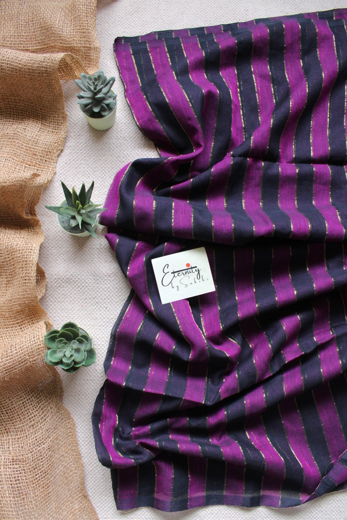 Purple Silsila Saree - Eternity by Sakshi