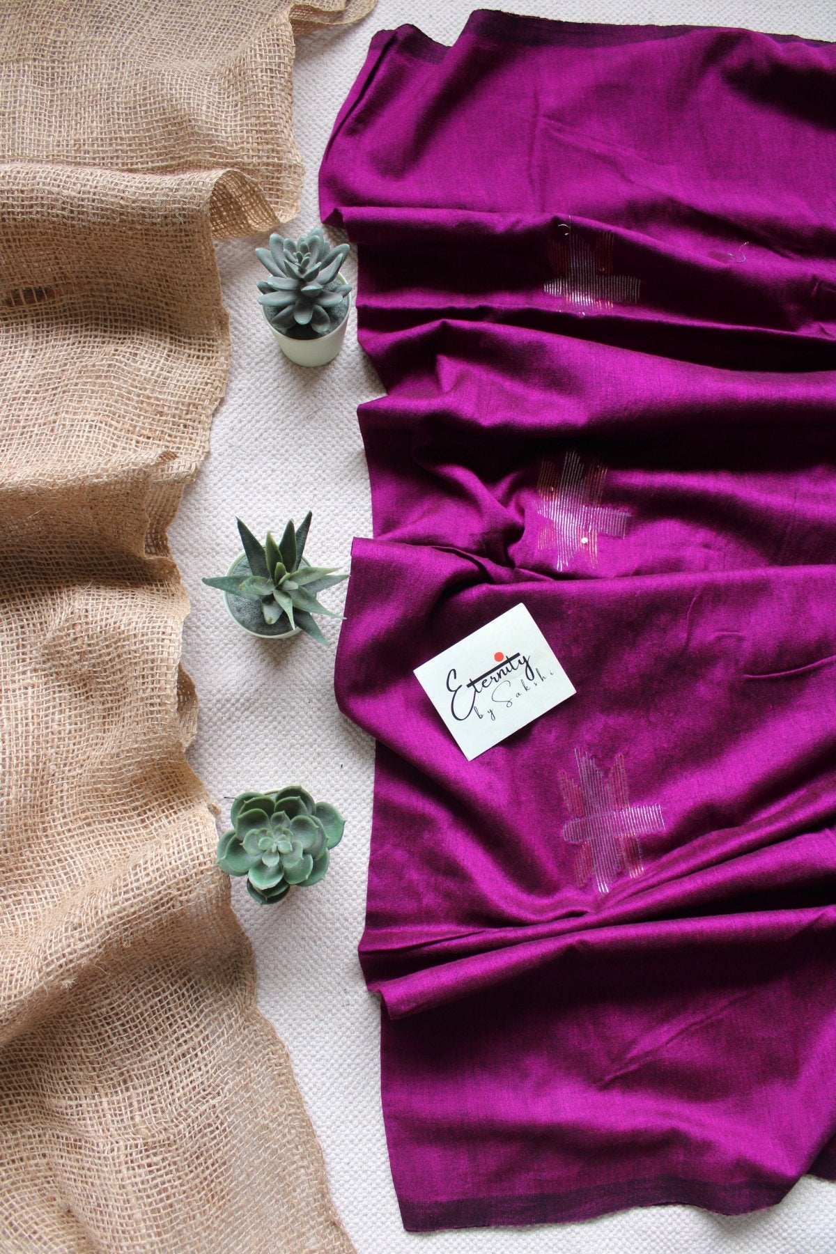 Magenta Lotus Saree - Eternity by Sakshi