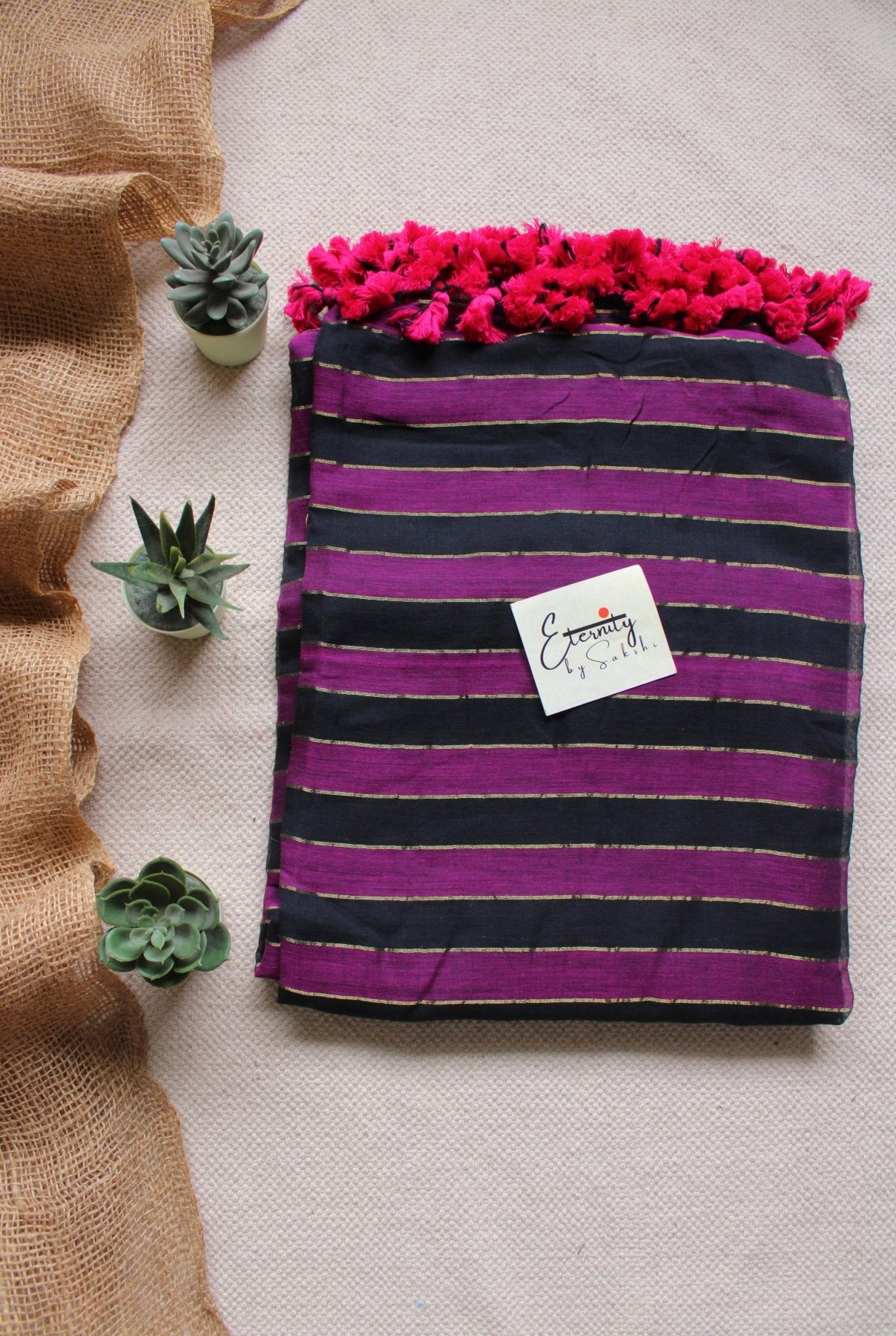 Purple Silsila Saree - Eternity by Sakshi