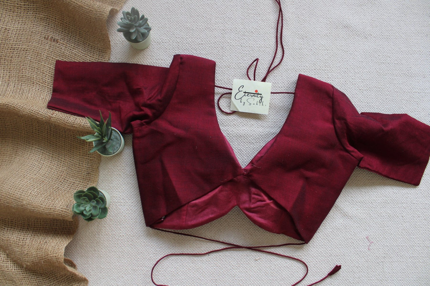Maroon Shadow Blouse - Eternity by Sakshi
