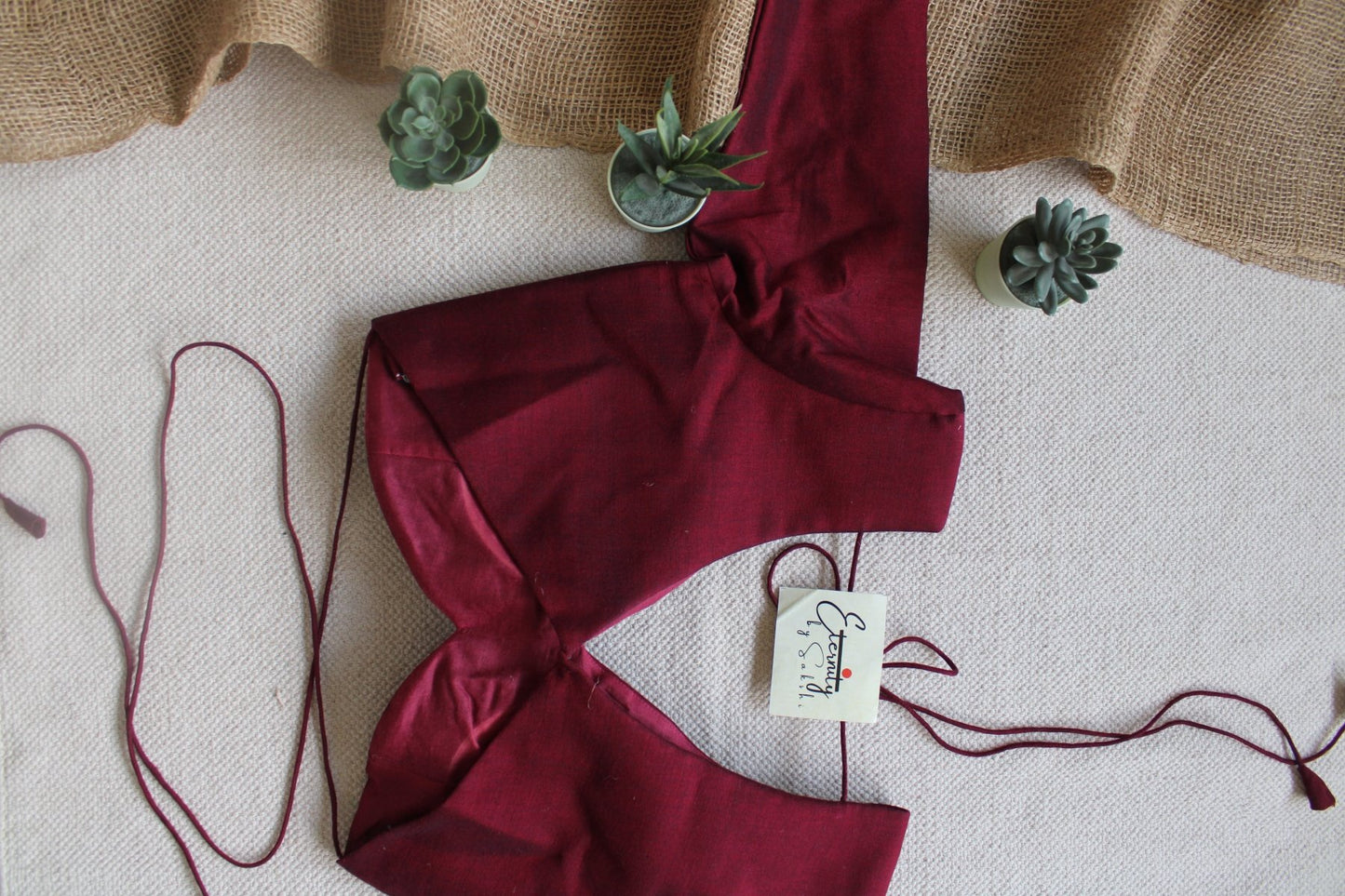 Maroon Shadow Blouse - Eternity by Sakshi