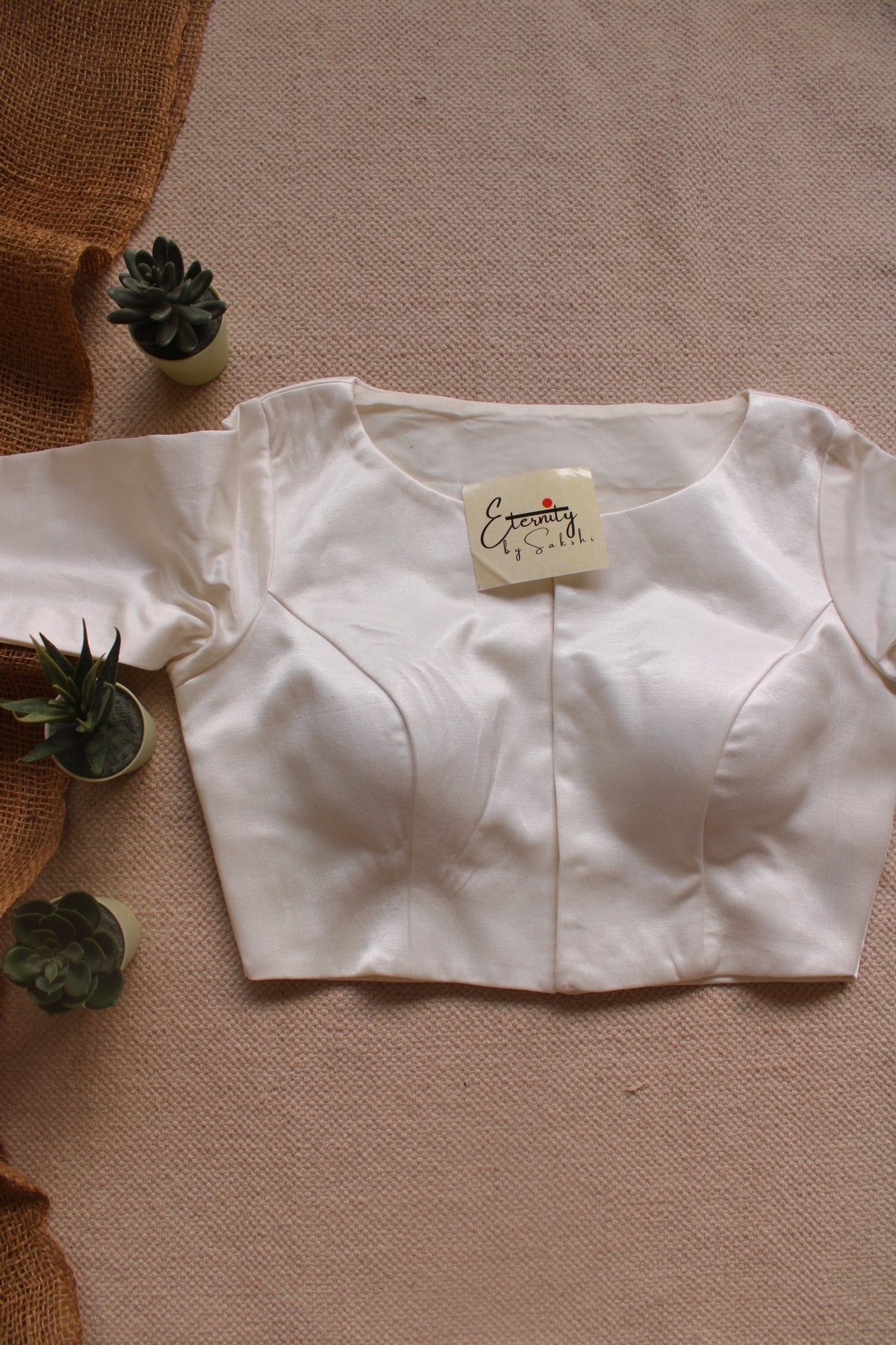 Ivory White Blouse - Eternity by Sakshi