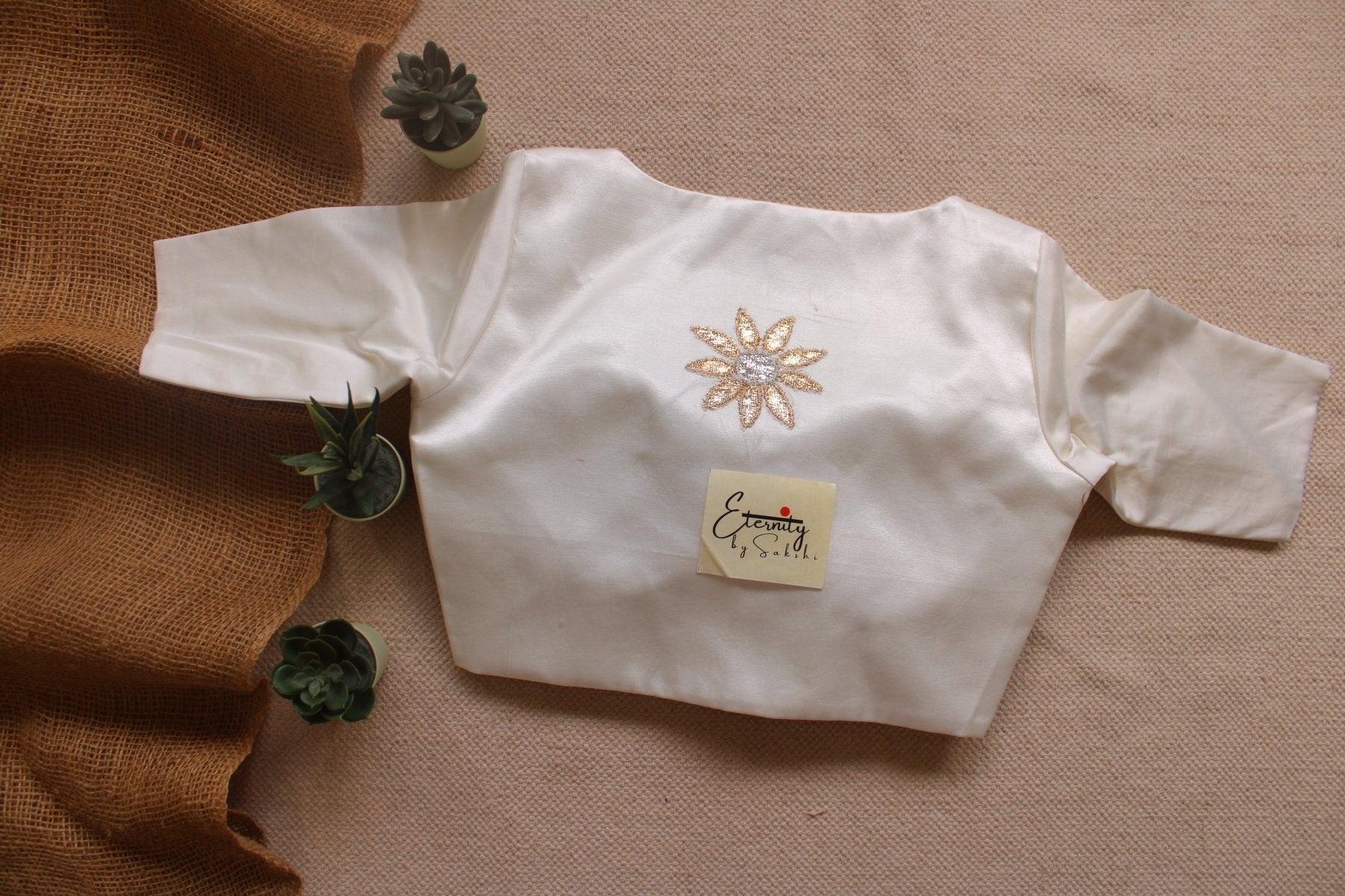 Ivory White Blouse - Eternity by Sakshi