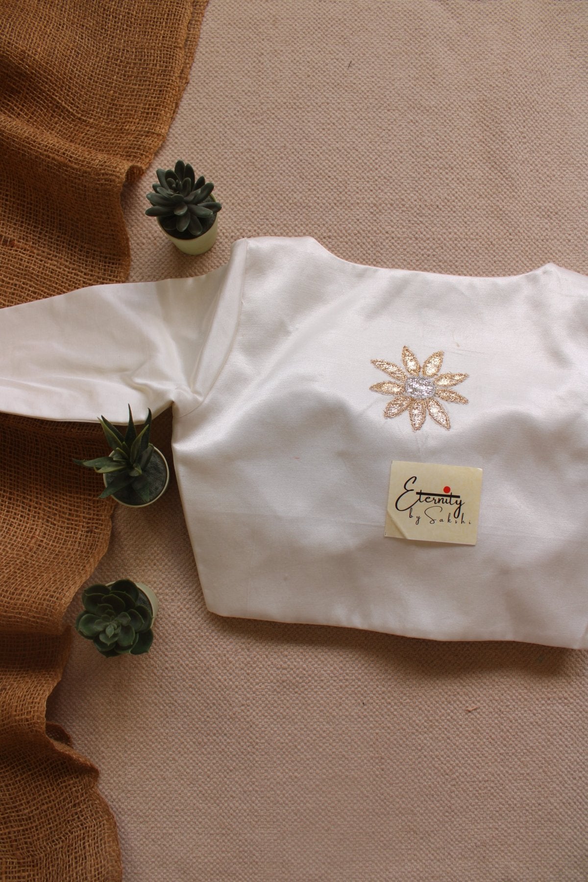 Ivory White Blouse - Eternity by Sakshi