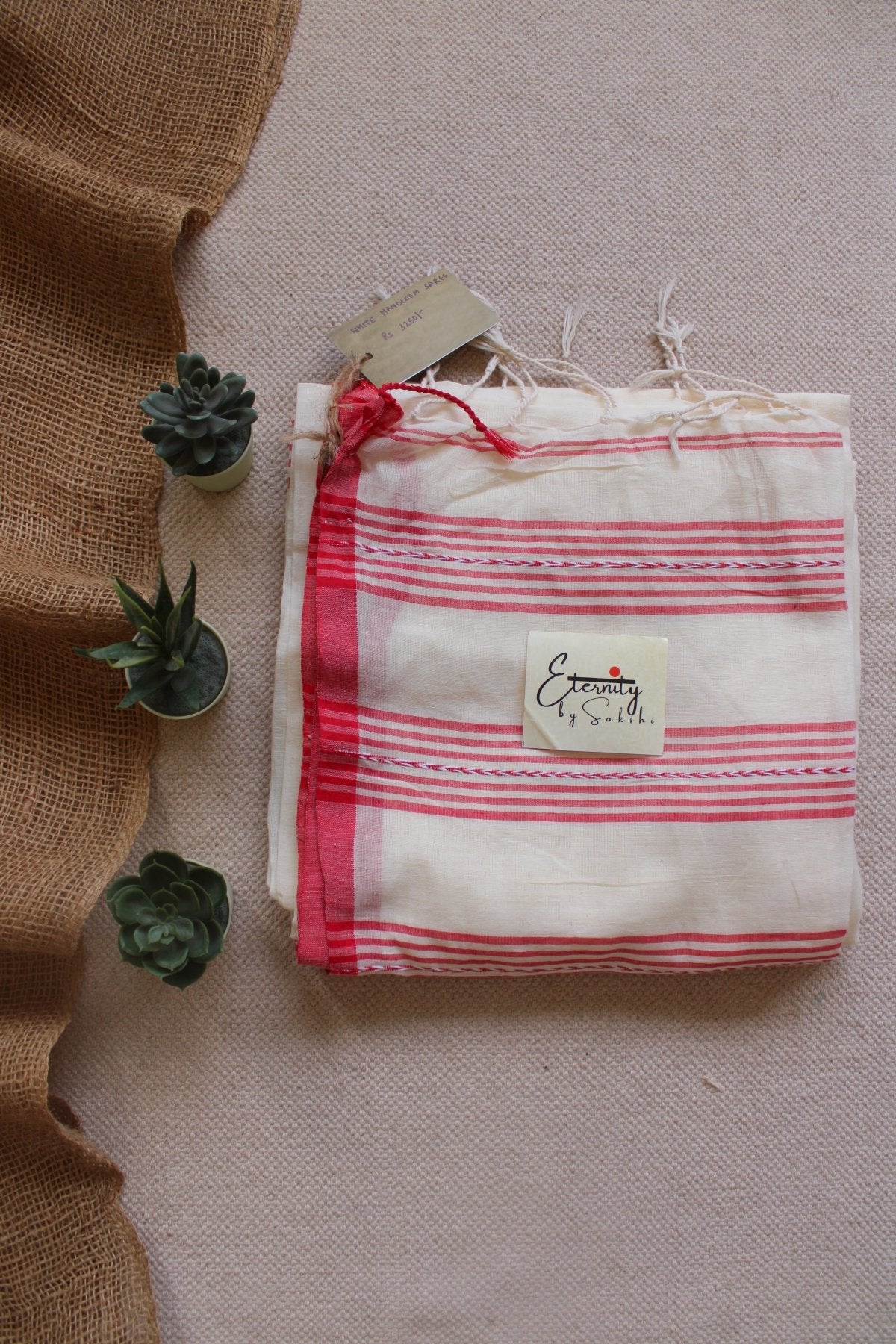 Snowberry Cotton Saree - Eternity by Sakshi