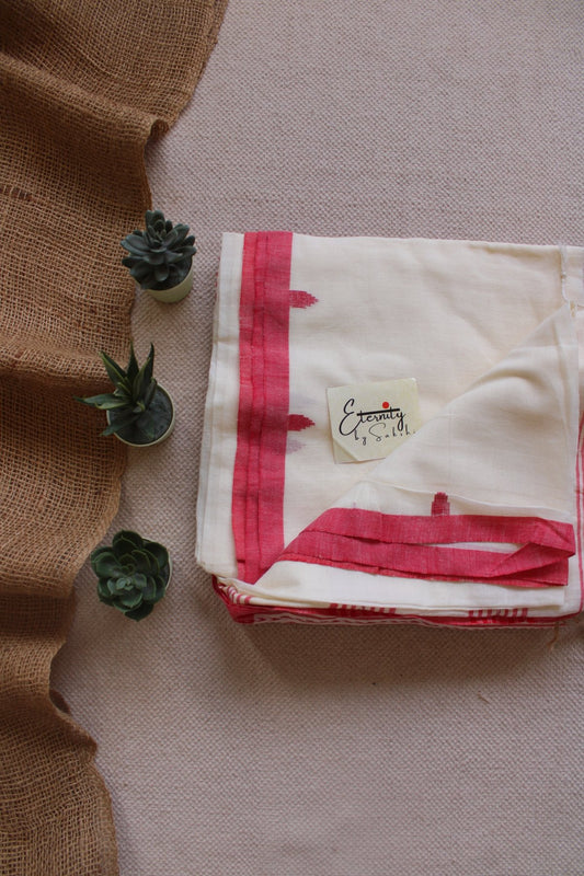 Snowberry Cotton Saree - Eternity by Sakshi