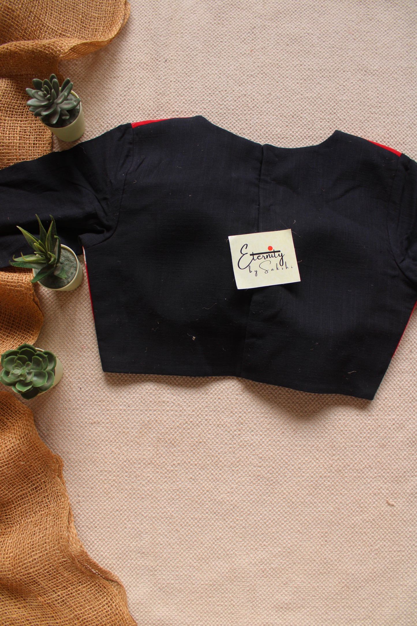Raahi Red Patch Office Blouse