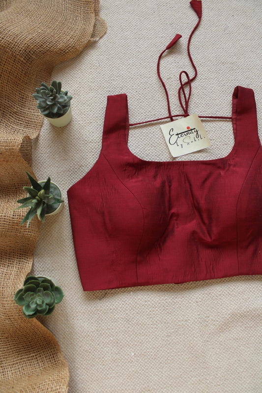 Maroon Noorie Blouse - Eternity by Sakshi