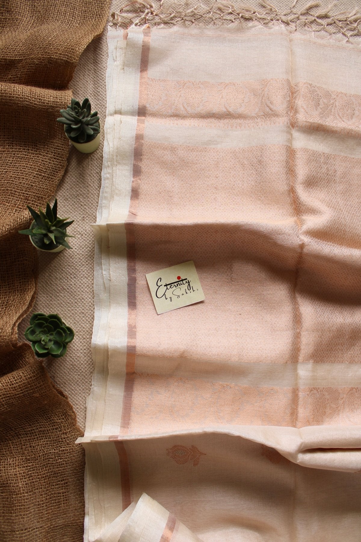 Suvarna Tussar Silk Saree - Eternity by Sakshi