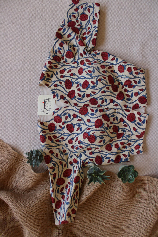 Ajrakh Hakoba –Rosevine Blouse - Eternity by Sakshi