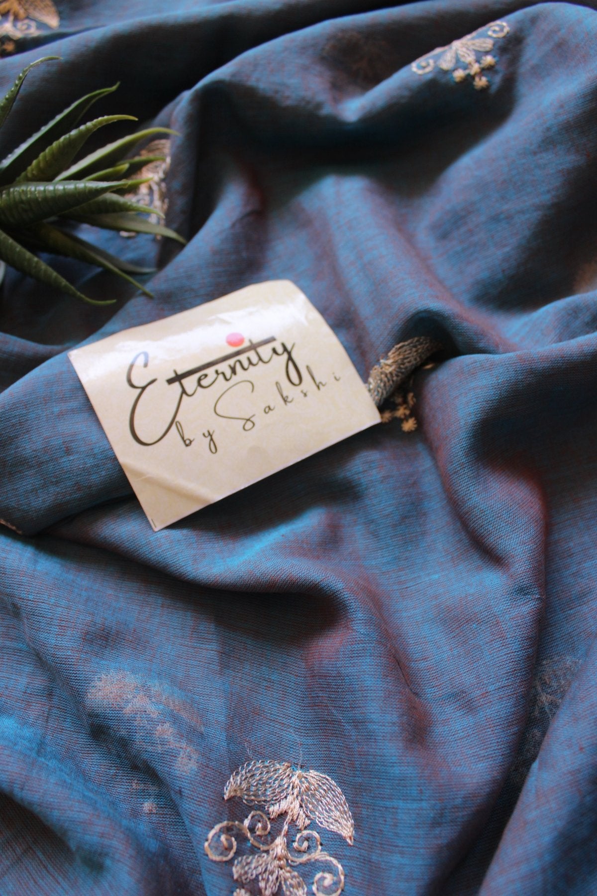 Blue Bloom Mist Saree - Eternity by Sakshi