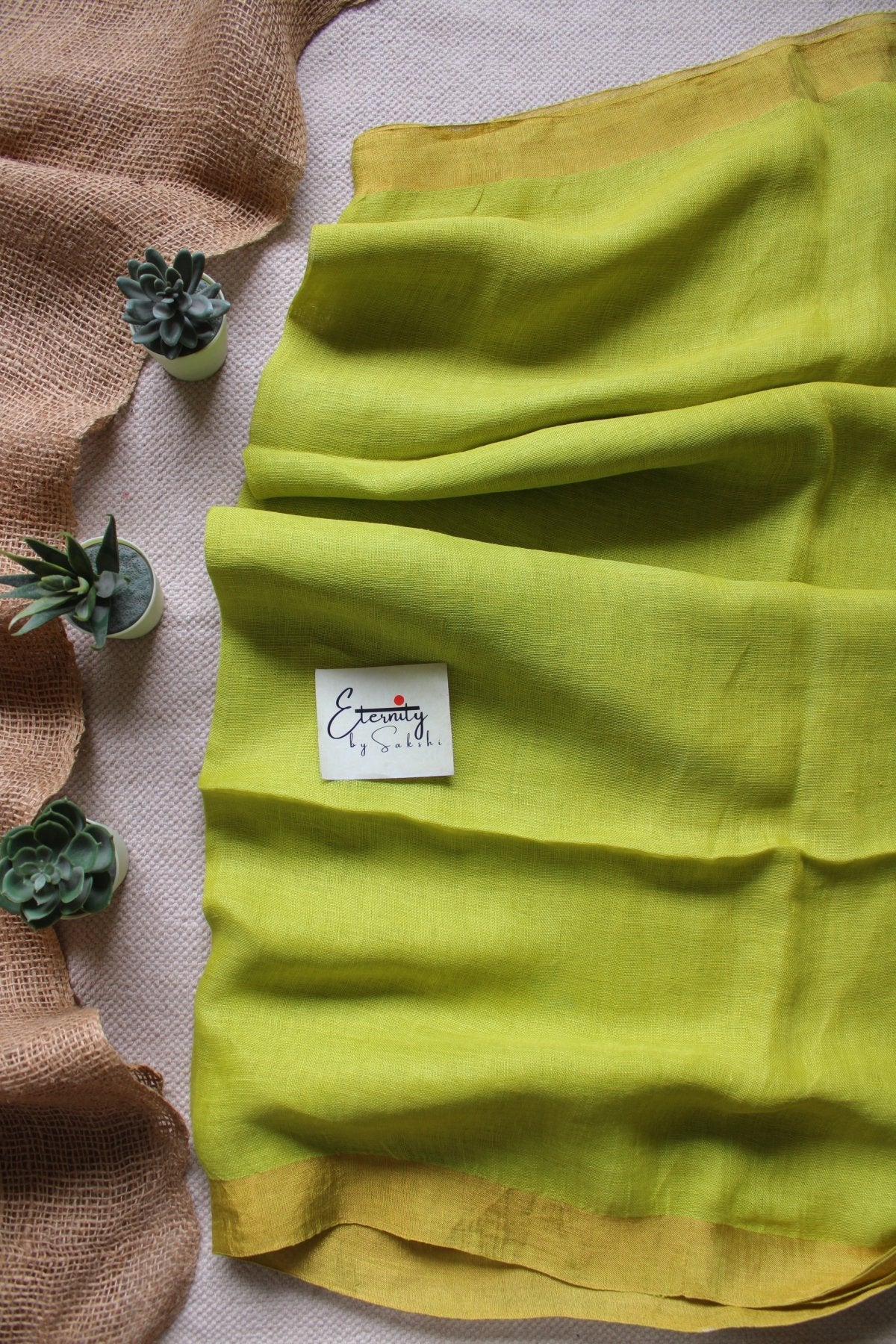 Parrot Green Pankhuri Saree - Eternity by Sakshi