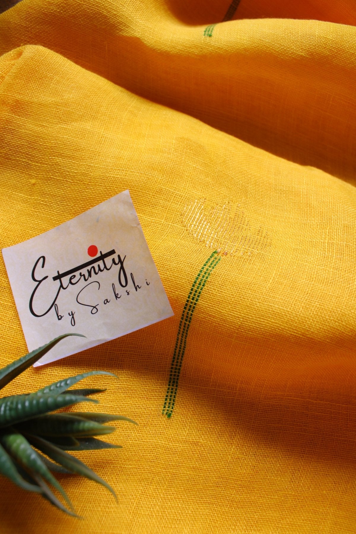 Yellow Pankhuri Saree - Eternity by Sakshi