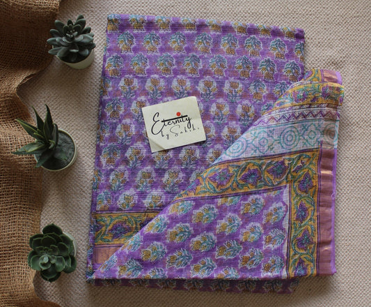 Purple Plum Kota Doriya Saree - Eternity by Sakshi