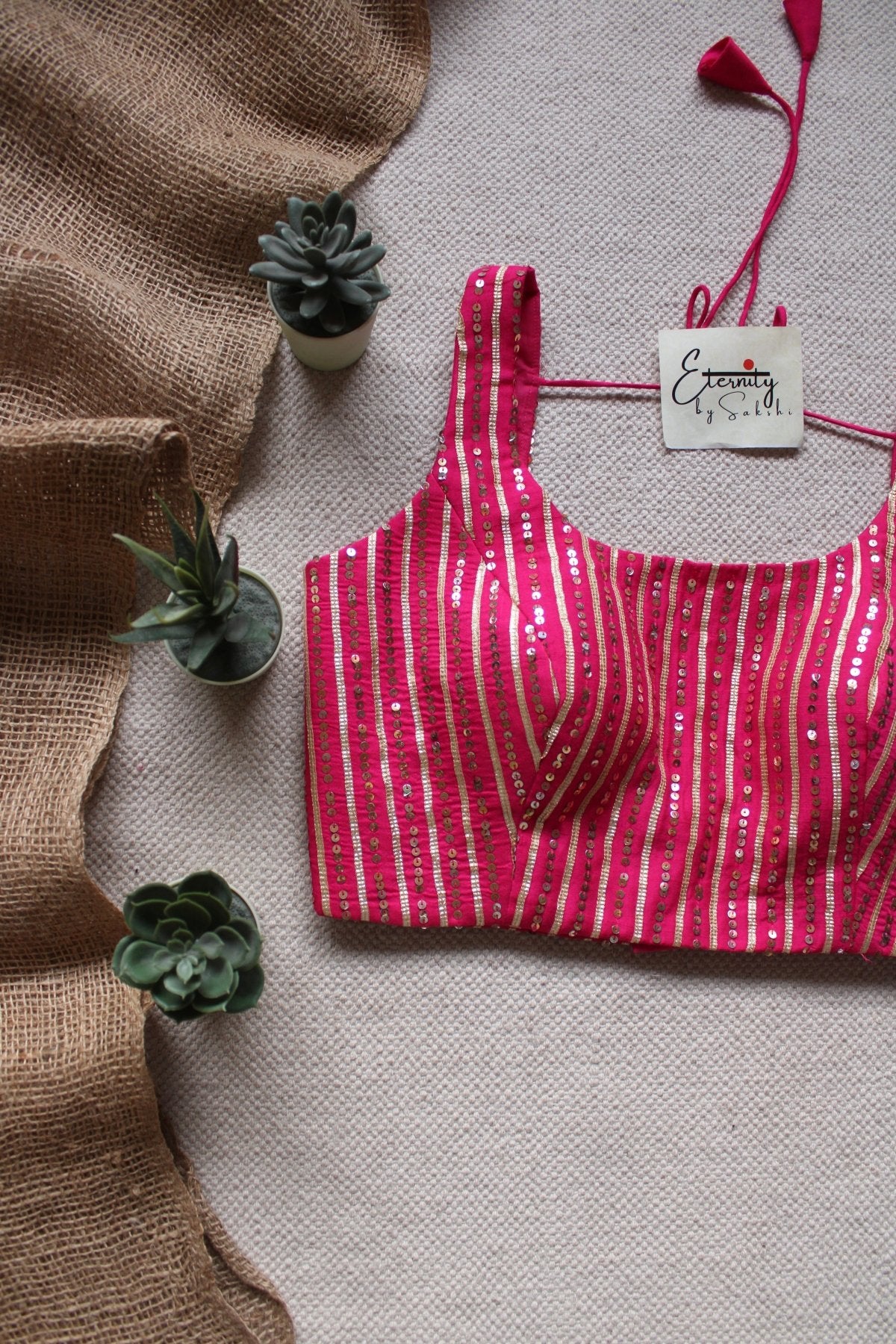 Pink Sitara Noorie Blouse - Eternity by Sakshi