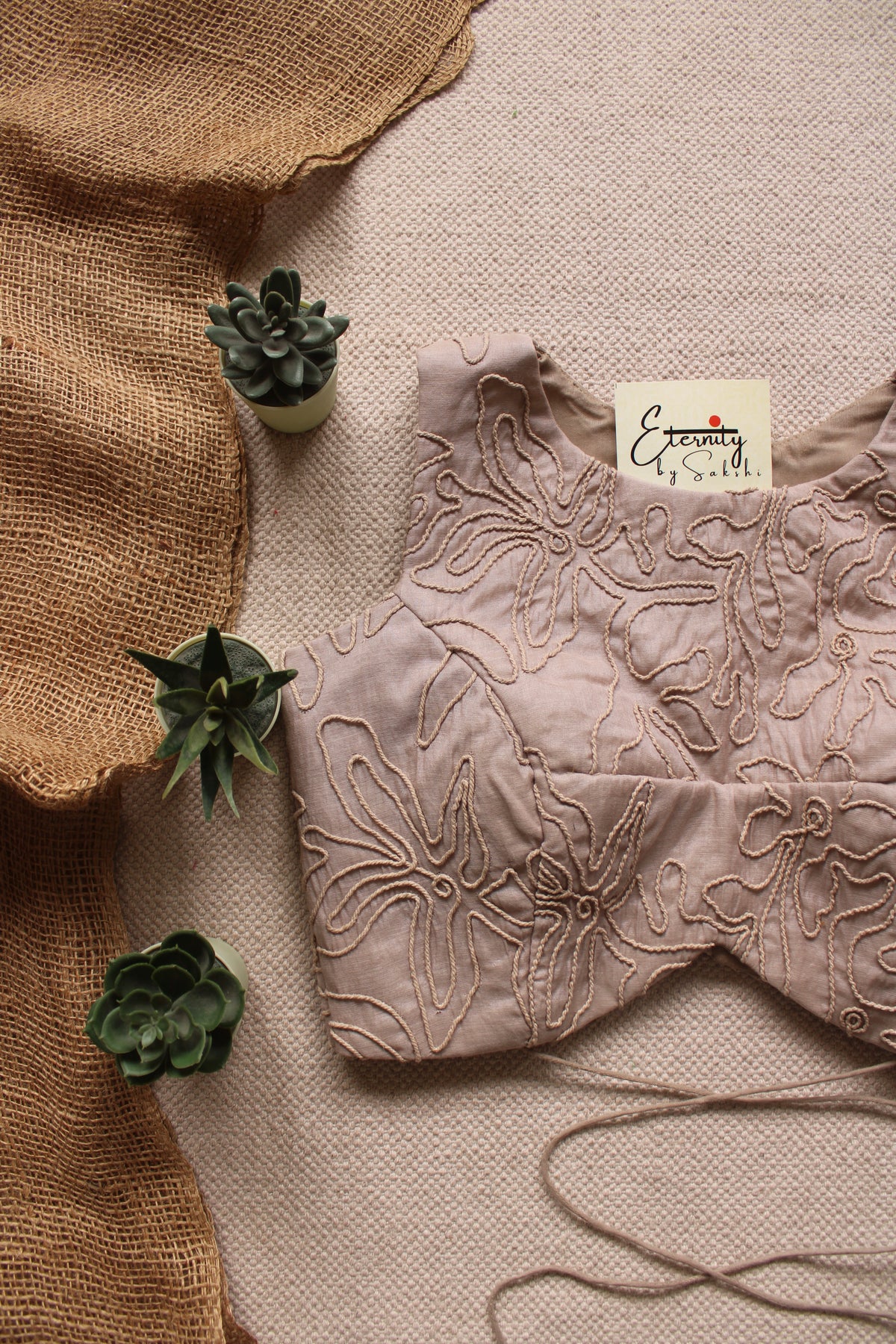 Dusty Mauve Floral Navya Blouse
