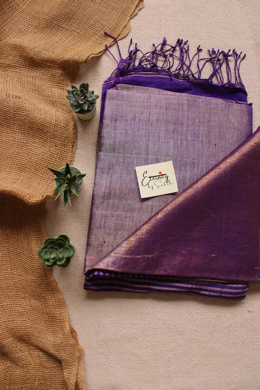 Nayana Metallic Purple Saree - Eternity by Sakshi