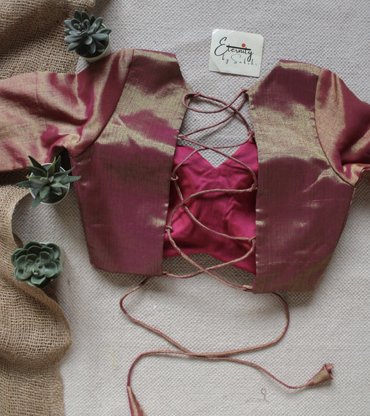 Rosy Gulaabi Backless Blouse - Eternity by Sakshi