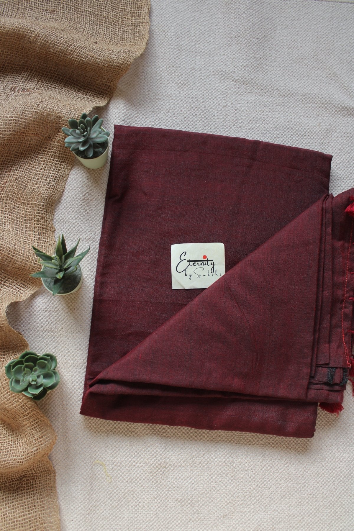 Maroon Saree - Eternity by Sakshi