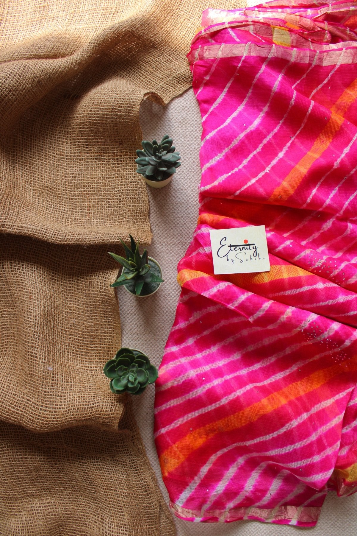 Pink Kesar Kota Doriya Saree - Eternity by Sakshi