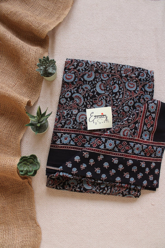 Neelkamal Ajrakh Saree - Eternity by Sakshi