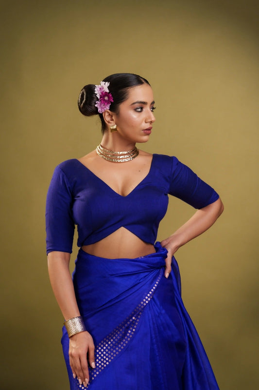 Blue Shadow Blouse - Eternity by Sakshi