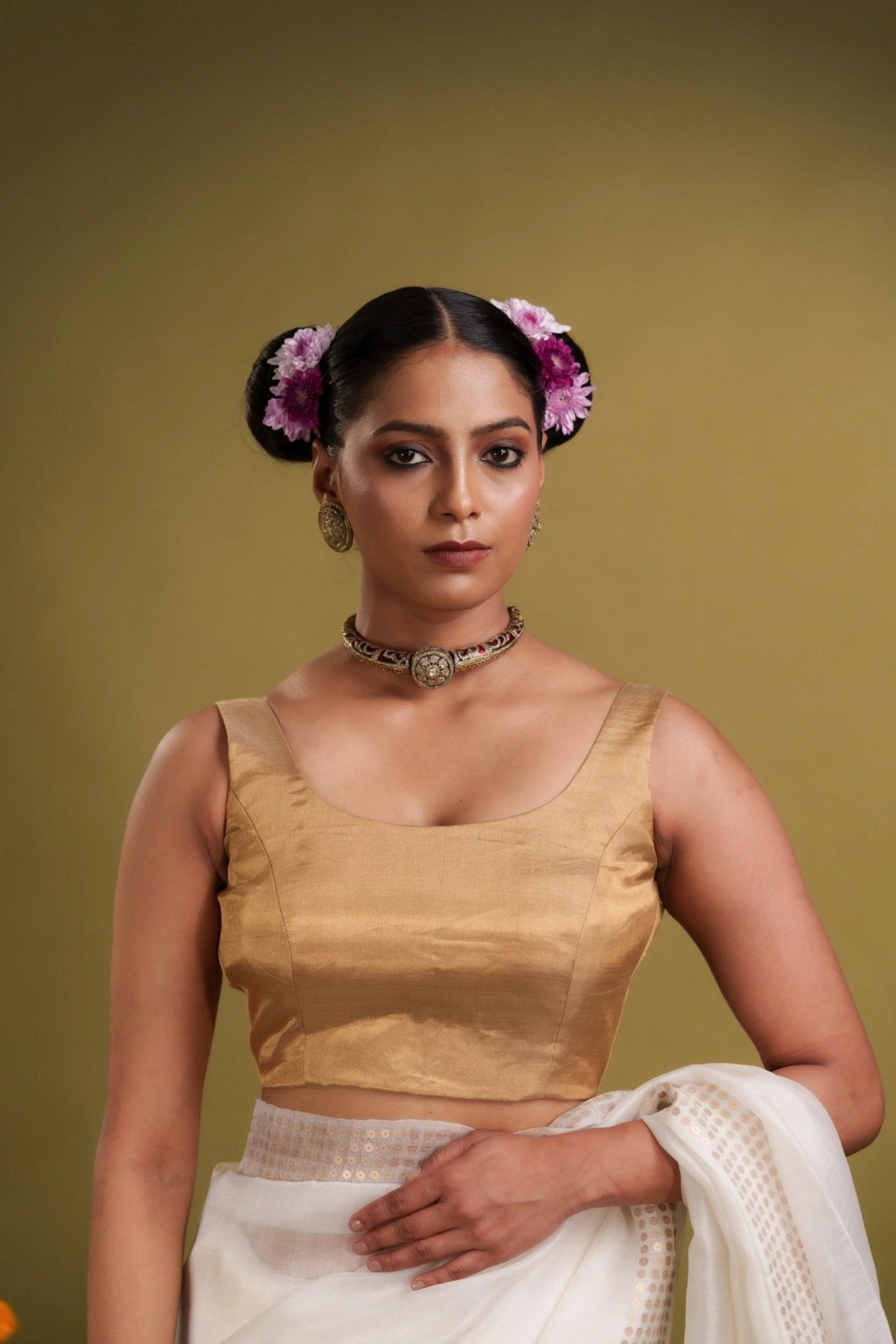 Gold Noorie Blouse - Eternity by Sakshi