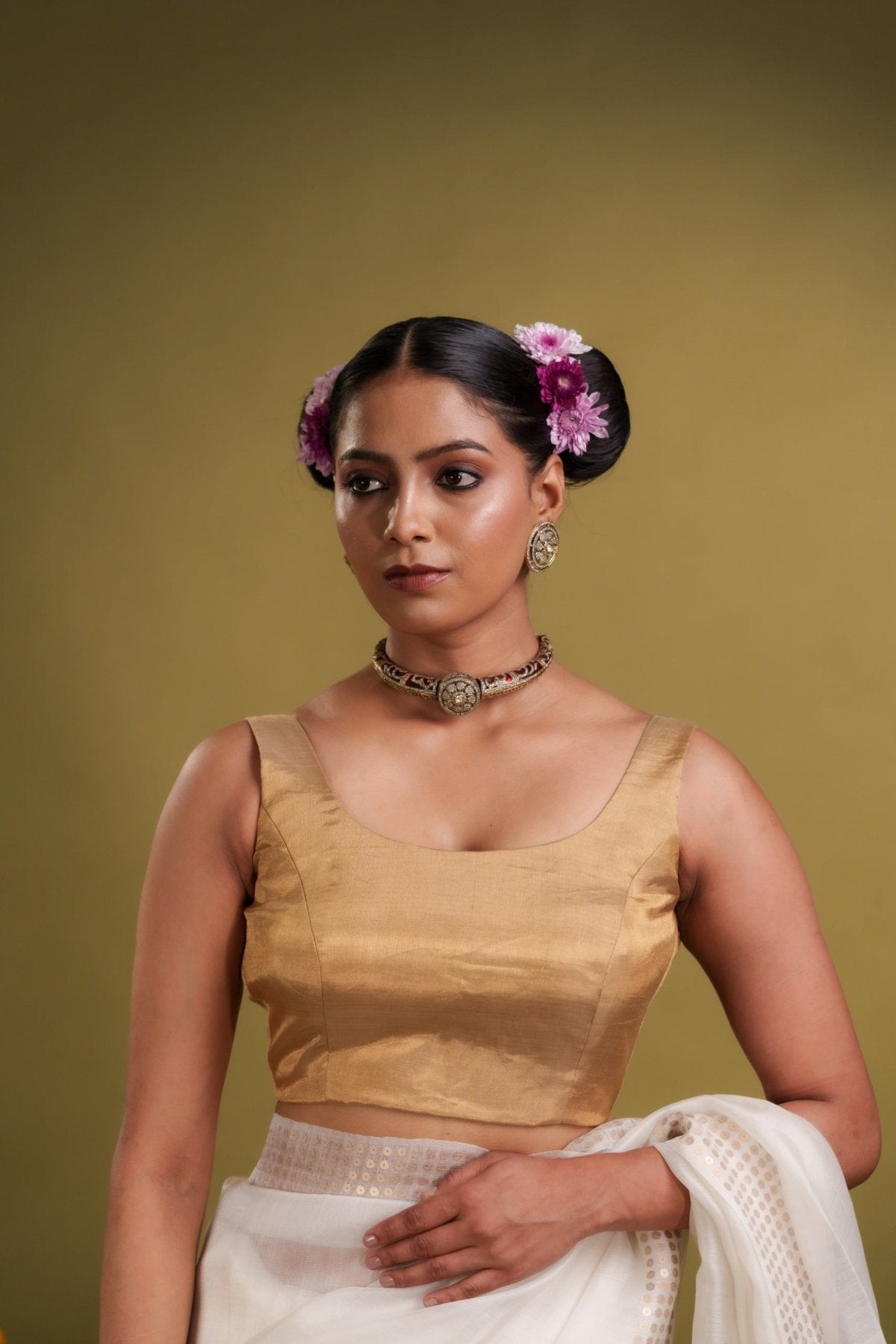 Gold Noorie Blouse - Eternity by Sakshi