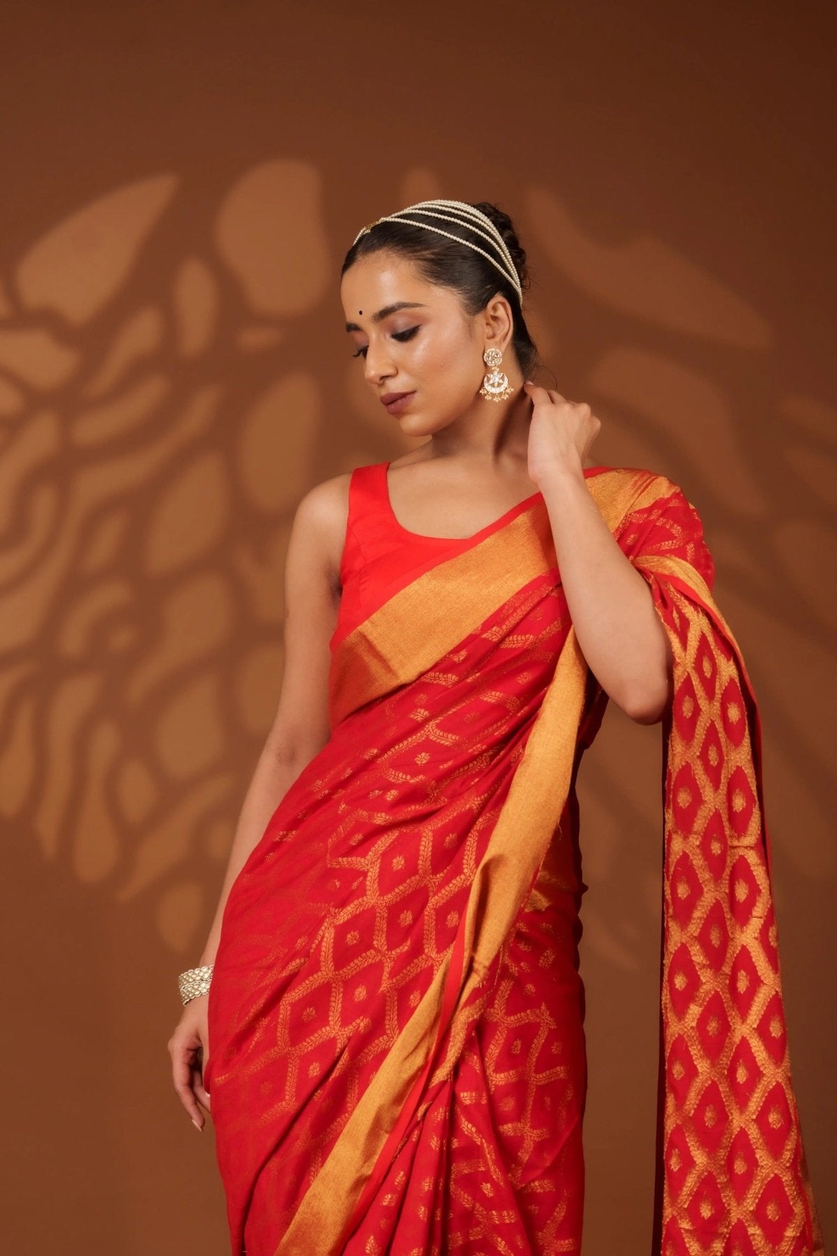 Red Embrace Saree - Eternity by Sakshi