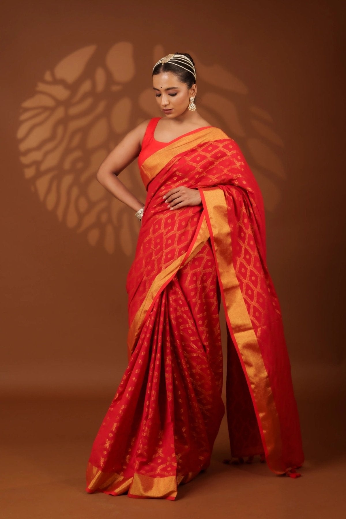 Red Embrace Saree - Eternity by Sakshi