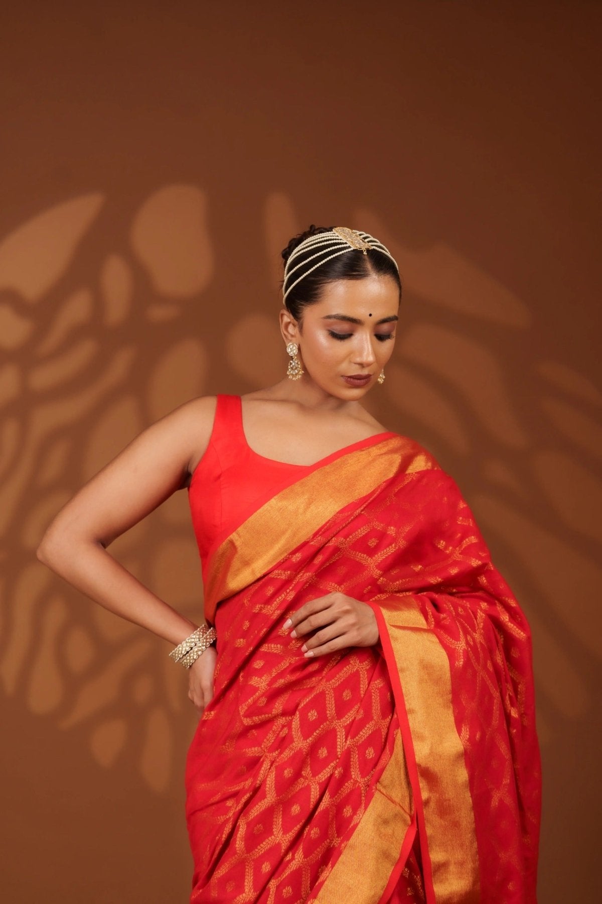 Red Embrace Saree - Eternity by Sakshi