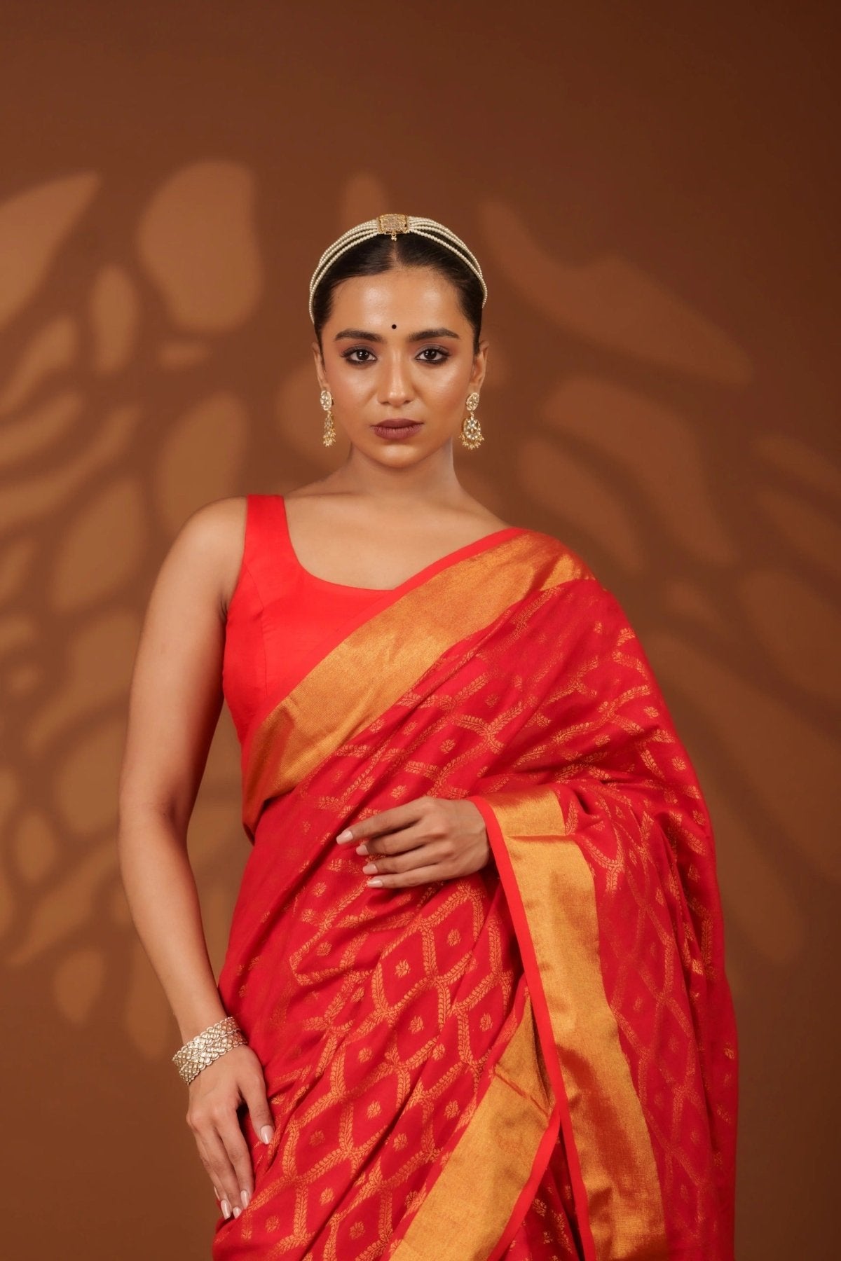 Red Embrace Saree - Eternity by Sakshi