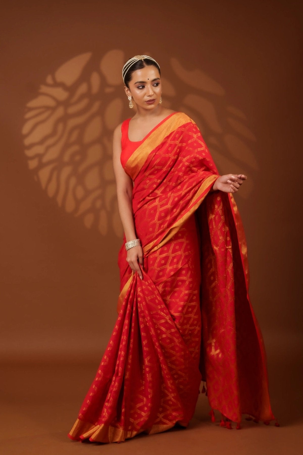 Red Embrace Saree - Eternity by Sakshi