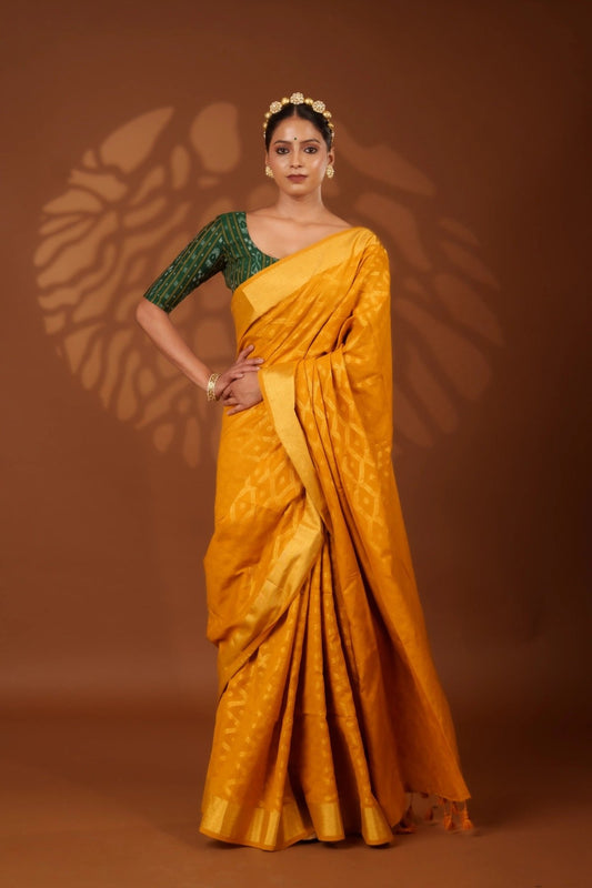 Yellow Embrace Saree - Eternity by Sakshi