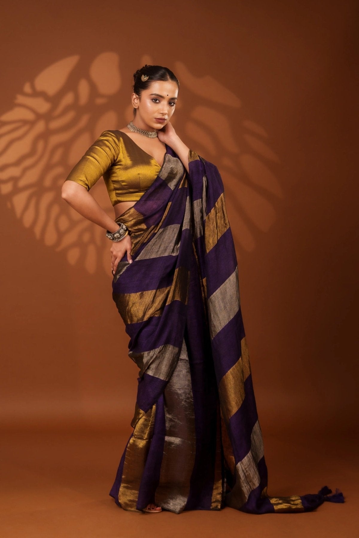 Nayana Purple Saree - Eternity by Sakshi
