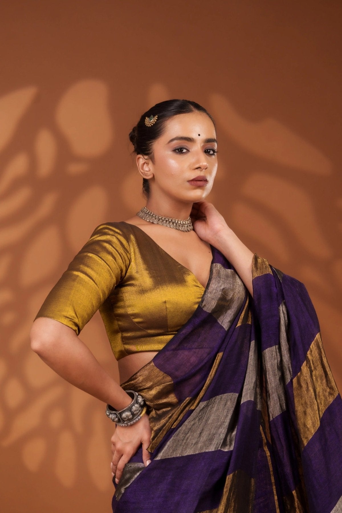 Nayana Purple Saree - Eternity by Sakshi