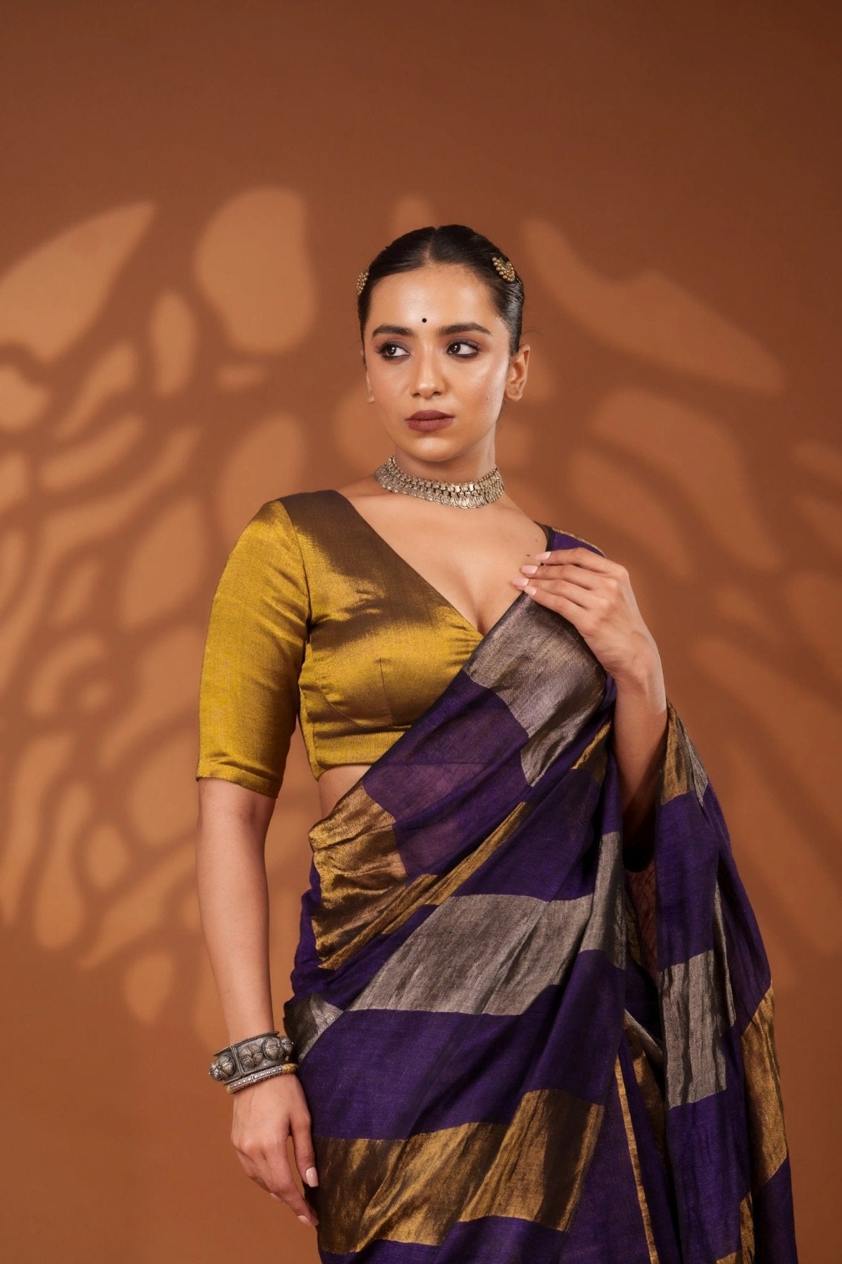 Nayana Purple Saree - Eternity by Sakshi