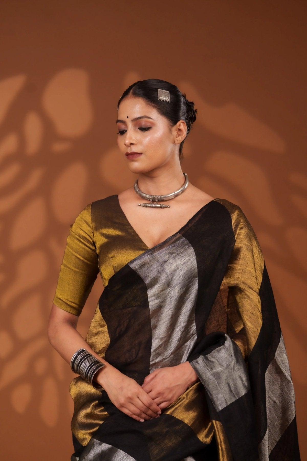 Nayana Black Saree - Eternity by Sakshi