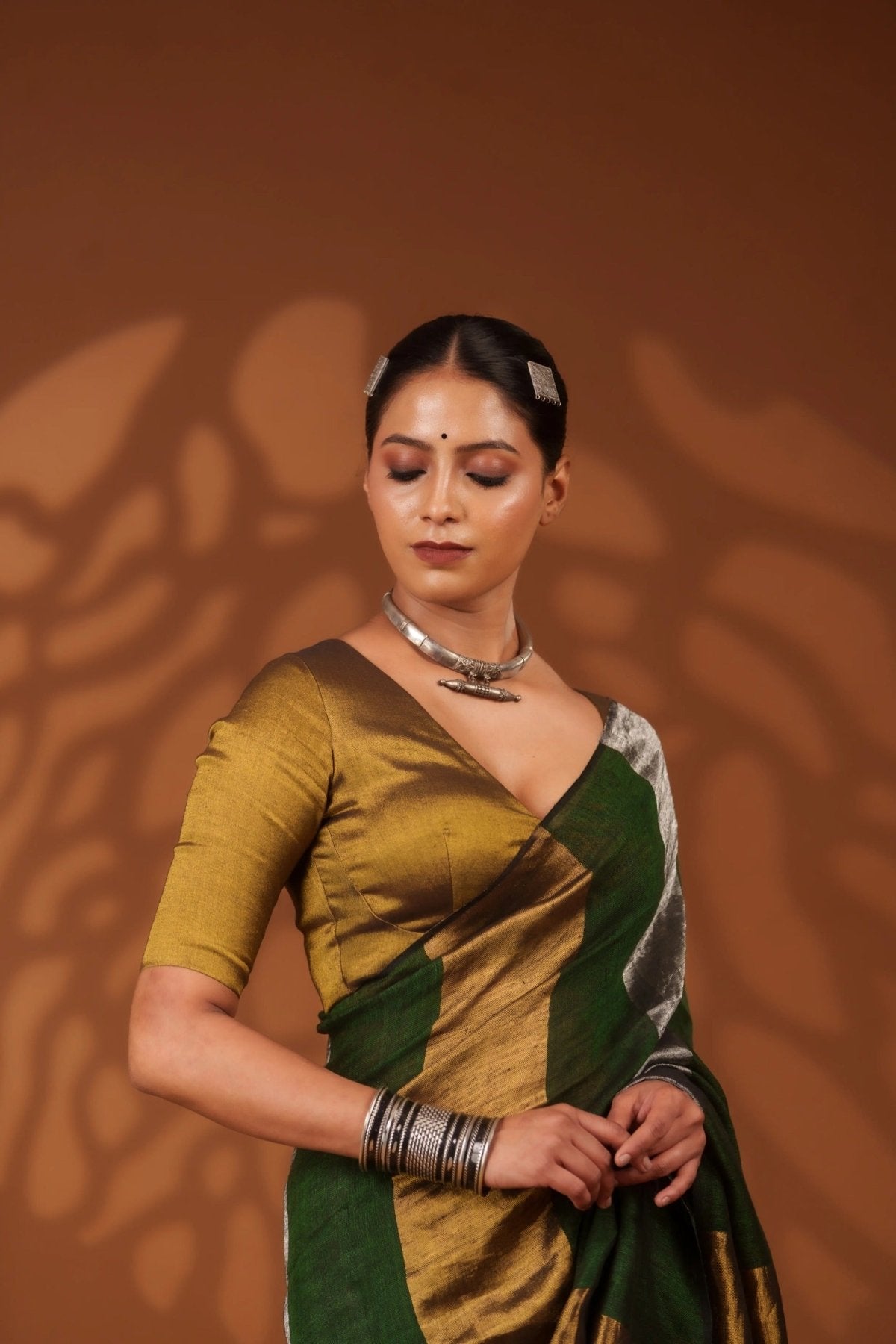 Nayana Green Saree - Eternity by Sakshi