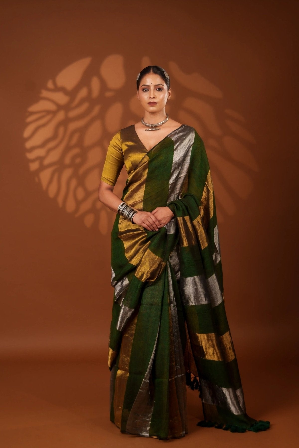 Nayana Green Saree - Eternity by Sakshi