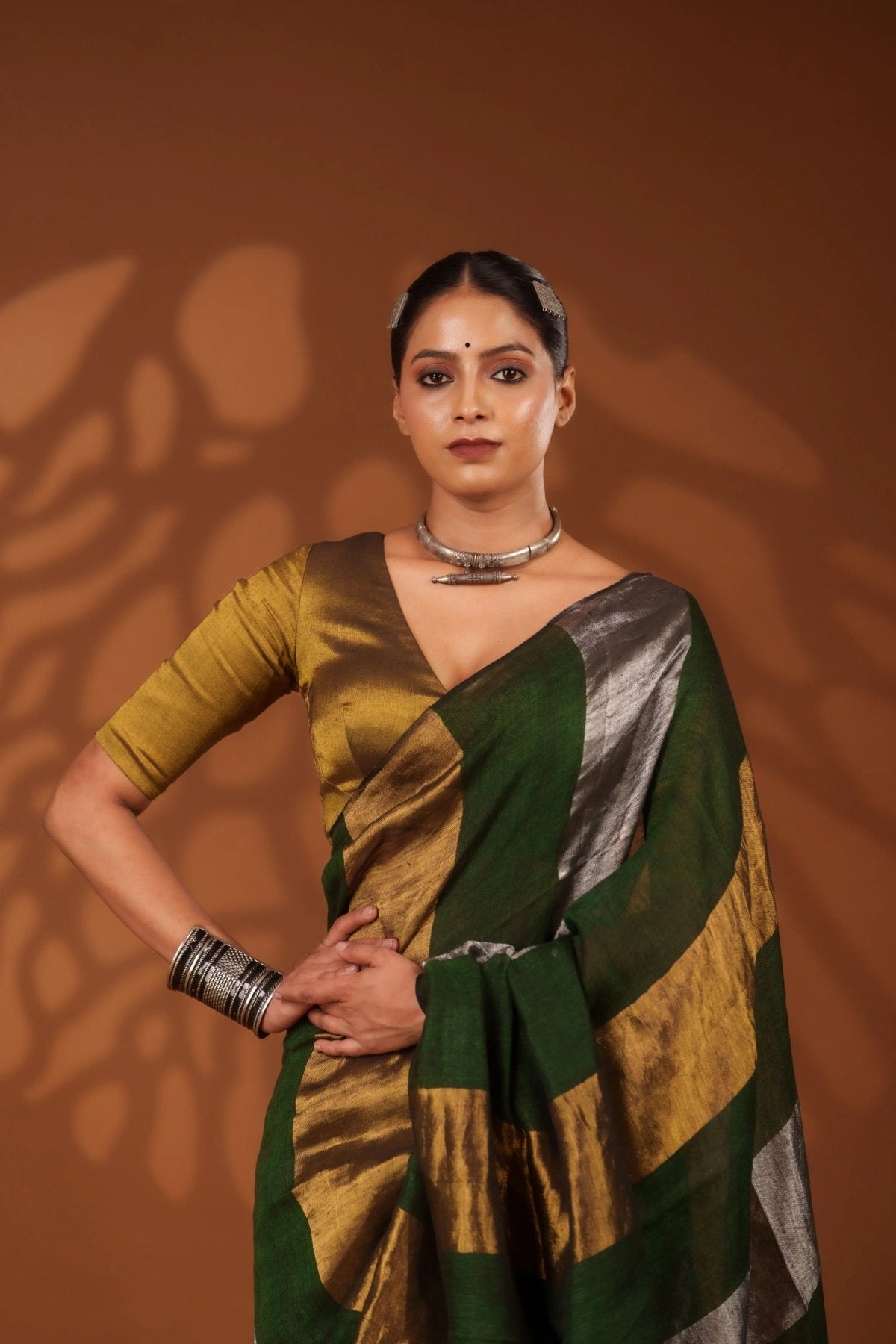 Nayana Green Saree - Eternity by Sakshi