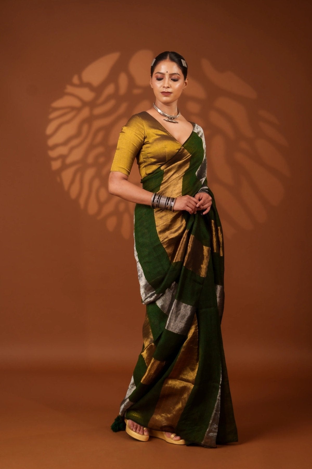 Nayana Green Saree - Eternity by Sakshi