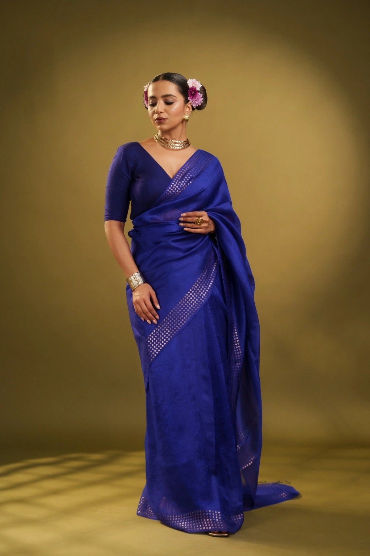 Blue Sundari Saree - Eternity by Sakshi