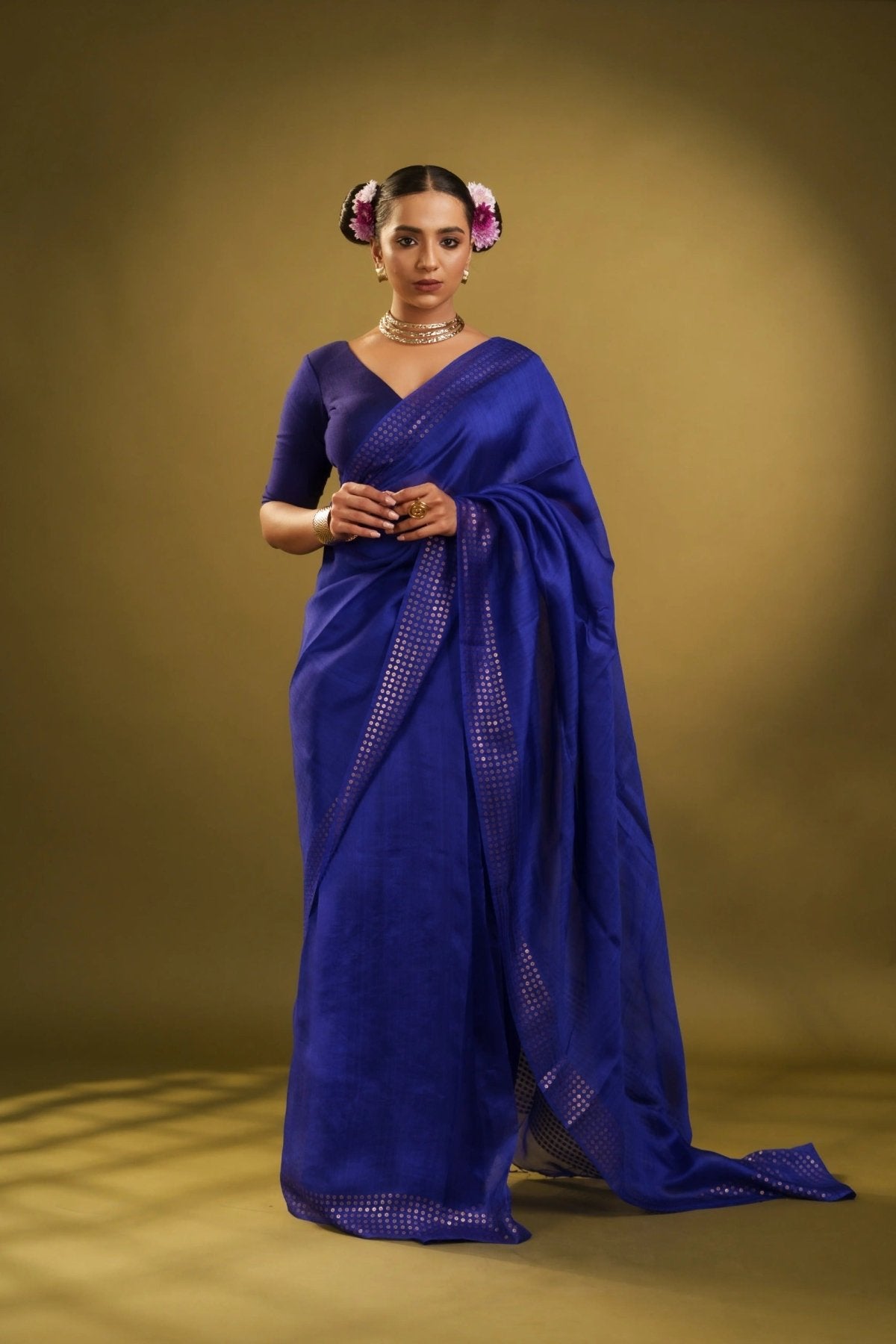 Blue Sundari Saree - Eternity by Sakshi